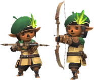 Tarutaru Rangers in Artifact Armor.