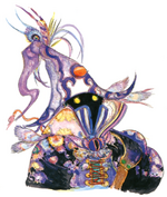 Concept art by Yoshitaka Amano.