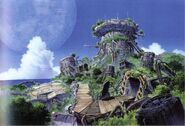 Concept art of the island.