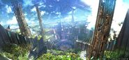 Labyrinthos artwork from Final Fantasy XIV