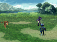 Cecil under Gradual Petrify in Final Fantasy IV (DS).