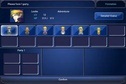 Final Fantasy VI party selection screen (2014).