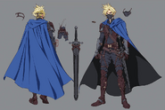Alphreid costume artwork for Final Fantasy VII Rebirth.