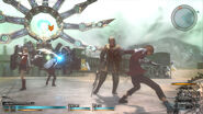 Eight in battle in Type-0 HD.