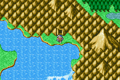Semitt Falls on the World Map (GBA).