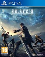 Final Fantasy XV's completed North American box art.