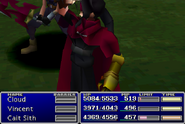 Vincent using Manipulate in Final Fantasy VII.