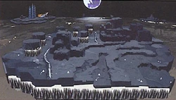 The Lunar Whale in Lunar Subterrane concept art for Dissidia.