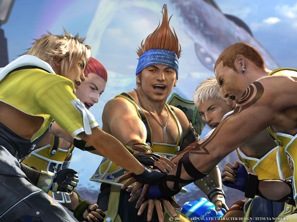 Final Fantasy X Characters Cartoon Wallpaper | Poster