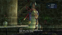 Dona talking to Yuna via the CommSphere.