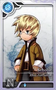 Ingus as a Rank N Scholar card in Final Fantasy Artniks.