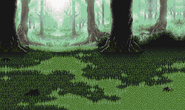 Forest battle background in the World of Balance in Final Fantasy VI (GBA).