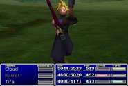 Cloud using an item on an ally.