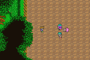 Bartz encontra Lenna no meteorito (GBA).