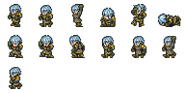 Set of Haurchefant's sprites.