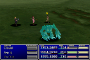 Aerith using Manipulate in Final Fantasy VII.