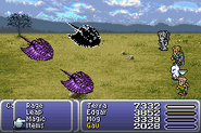 Terra petrified in Final Fantasy VI (GBA).