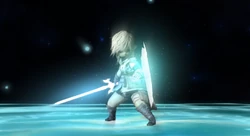 The gladiator's weapon of light.