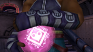 Buddy holding Leblanc's Sphere.