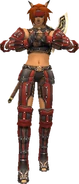 Mithra WAR (FFXI).png (78 KB) A Mithra Warrior in Artifact Armor.