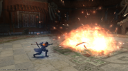 BLU using Fire Angon from FFXIV