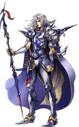 Character design of Cecil Harvey from Dissidia Final Fantasy.