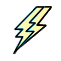 Lightning deposit icon.