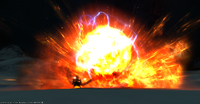 BLM using High Fire II from FFXIV