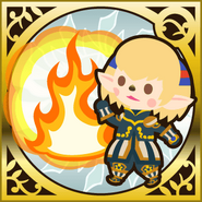 Spirit Magic: Fire in Final Fantasy Airborne Brigade (SR Legend) [DFF].