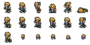 Set of Zidane's sprites.