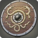 Viper-crested Round Shield icon in Final Fantasy XIV.