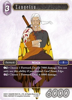 Zangetsu [3-110R] Opus series card.