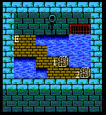 FFIII NES - Sewers fourth floor rigth treasure room