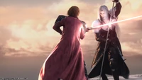 Genesis duels Sephiroth from Crisis Core Reunion