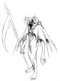 Concept art of the Grim Reaper by Tetsuya Nomura.