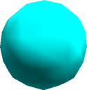 The unused cyan sphere battle model.
