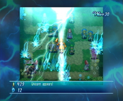 Ramuh being summoned into battle.