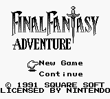 Final Fantasy Adventure.