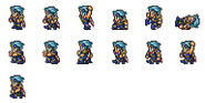Set of Ceodore's sprites.