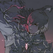 The Warrior of Light as a dark knight, by Yusuke Mogi.