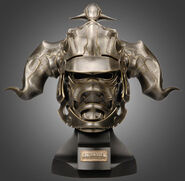 Life size replica of Gabranth's helmet.