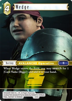Wedge [1-203S] Opus series card.