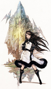 Agnès with the crystal by Akihiko Yoshida.