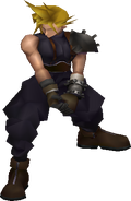 Cloud's hi-res battle render.