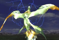 Quezacotl summoned in Final Fantasy VIII.