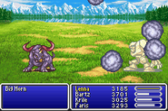 Golem summoned into battle in Final Fantasy V.