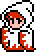 White Mage sprite from Final Fantasy III (Famicom).