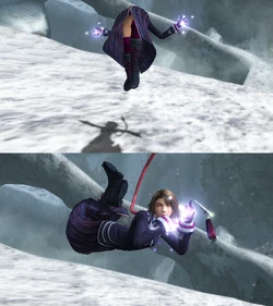 Yuna's victory pose.