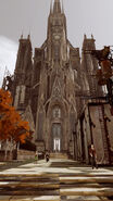 Exterion of the Cathedral in Lightning Returns: Final Fantasy XIII.