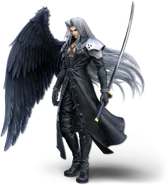 Sephiroth's fighter portrait in Super Smash Bros. Ultimate.